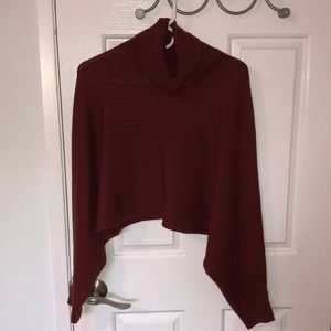 Aritzia Wilfred Free Cropped Merino Wool Sweater size small